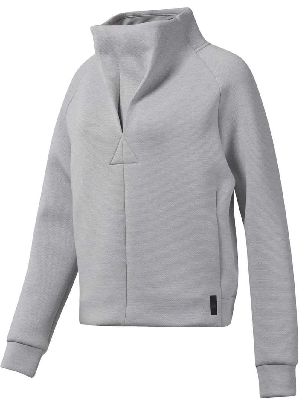 Reebok Women's Training Supply Cowl Neck Sweatshirt Size Medium Speedwick Grey